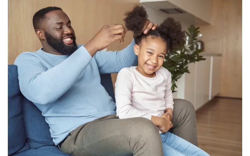 Girl Dad: Combing Her Hair